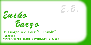 eniko barzo business card